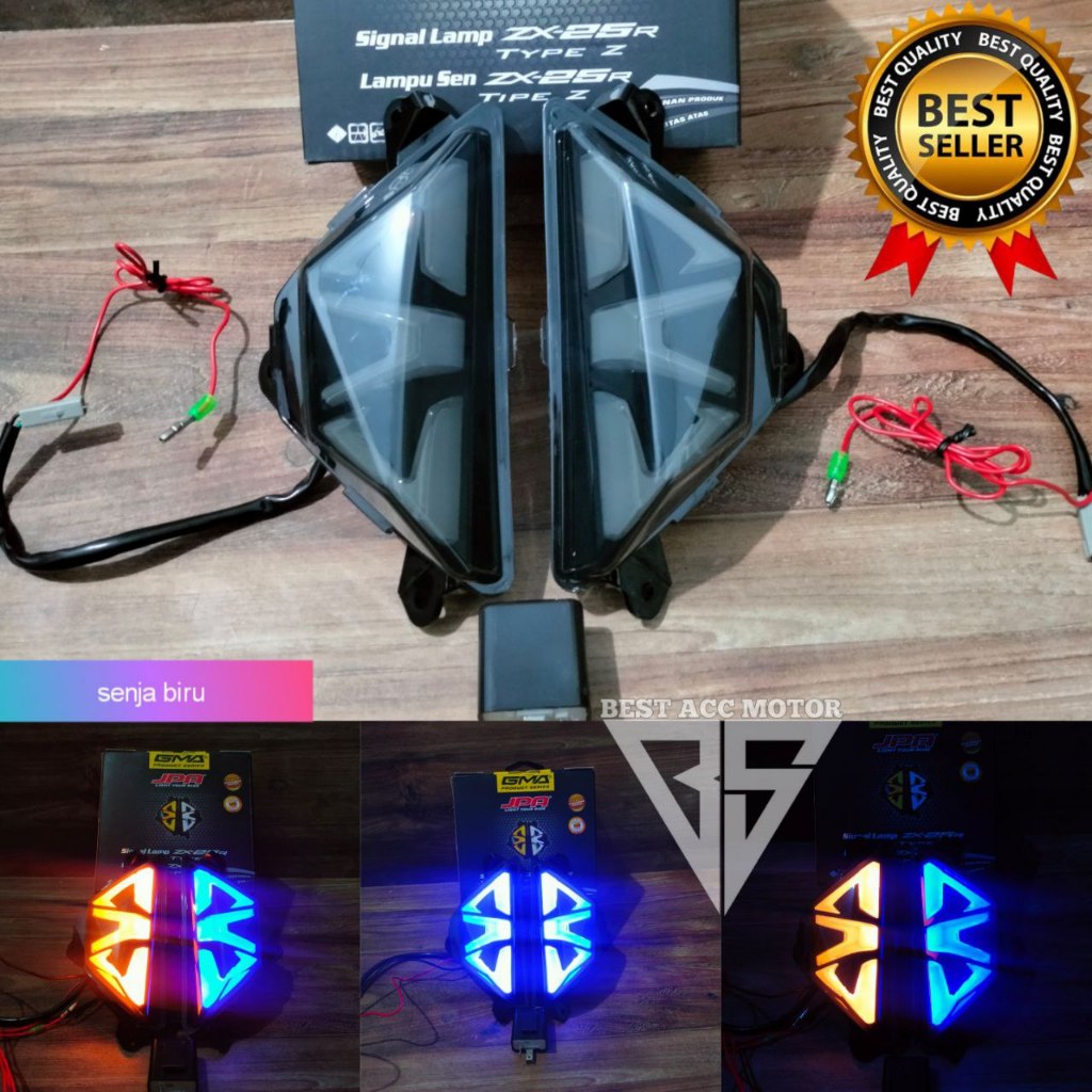 LAMPU SEN JPA MOTOR NINJA ZX 250 FI NEW TAHUN 2018-2023 SEN DEPAN NINJA 250 Fi NEW ORIGINAL 100% JPA