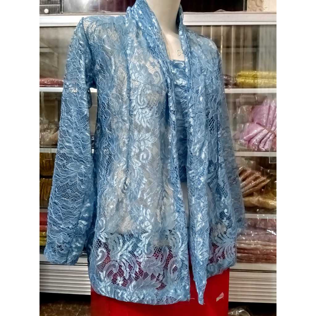 Kebaya nenek brokat kutubaru jaman dulu lengan panjang terbaru 2025 kebaya brokat bali kebaya brokat