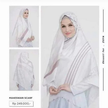 ZOYA KERUDUNG HIJAB SEGI EMPAT MAHESWARI SCARF MOTIF JUMBO