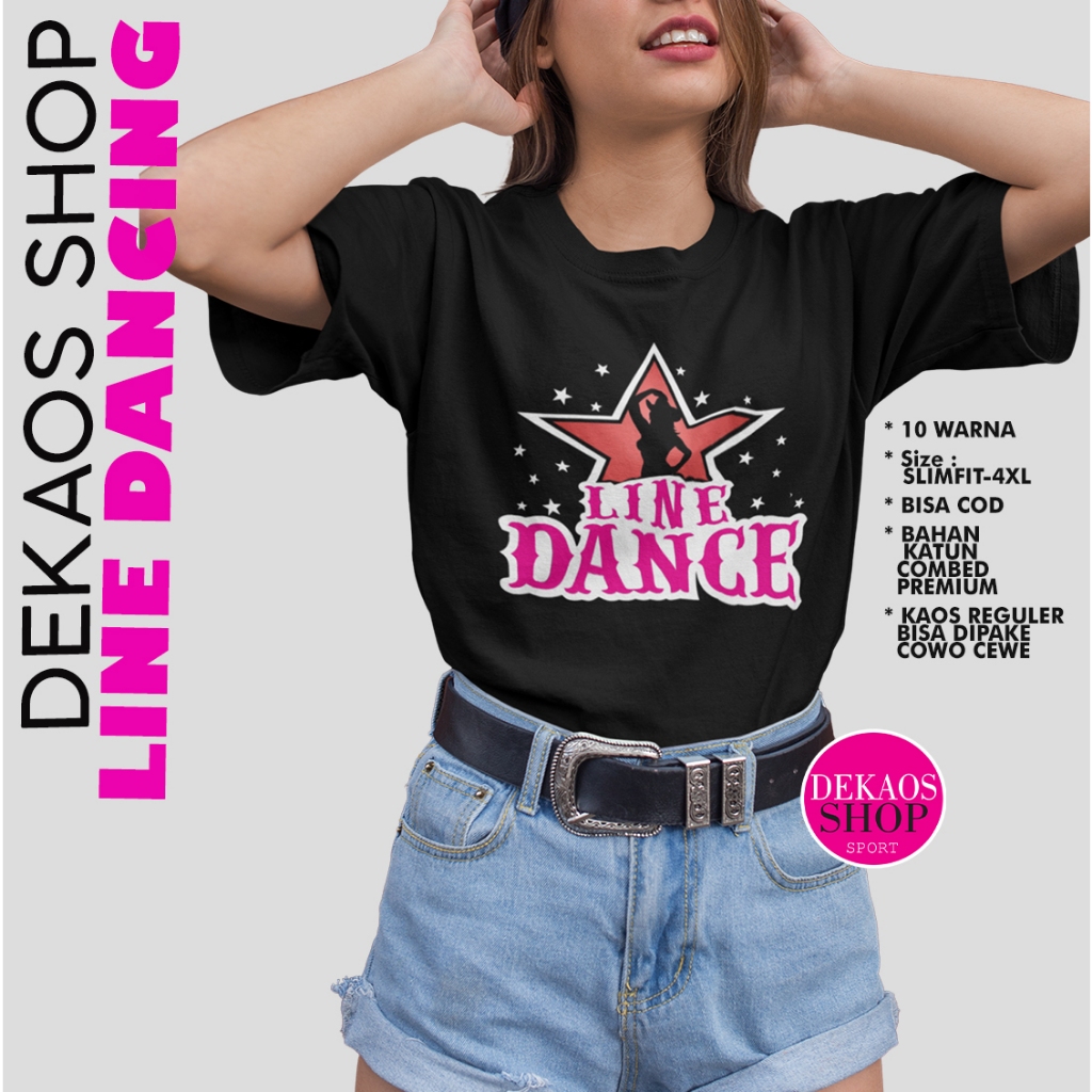 BAJU LINE DANCE / KAOS LINE DANCE / KAOS OLAHRAGA WANITA / BAJU OLAHRAGA WANITA / KAOS SENAM WANITA 