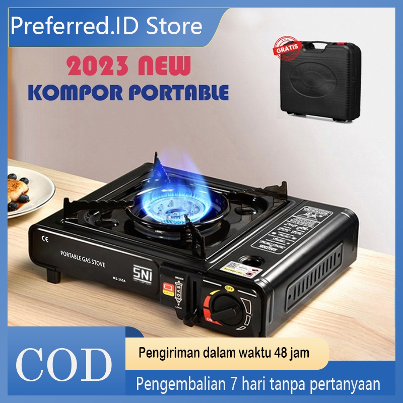 Kompor Gas Portable 2 In 1/ Kompor Portable / Tungku Gas OMICKO HI COOK 2900W Penyesuaian Api Multi-Level Kompor Camping Tungku Gas OMICKO HL01