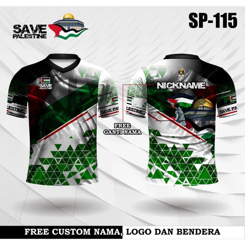 Jersey Palestine Terbaru T-shirt Kaos Palestine Kaos Jersey Palestine