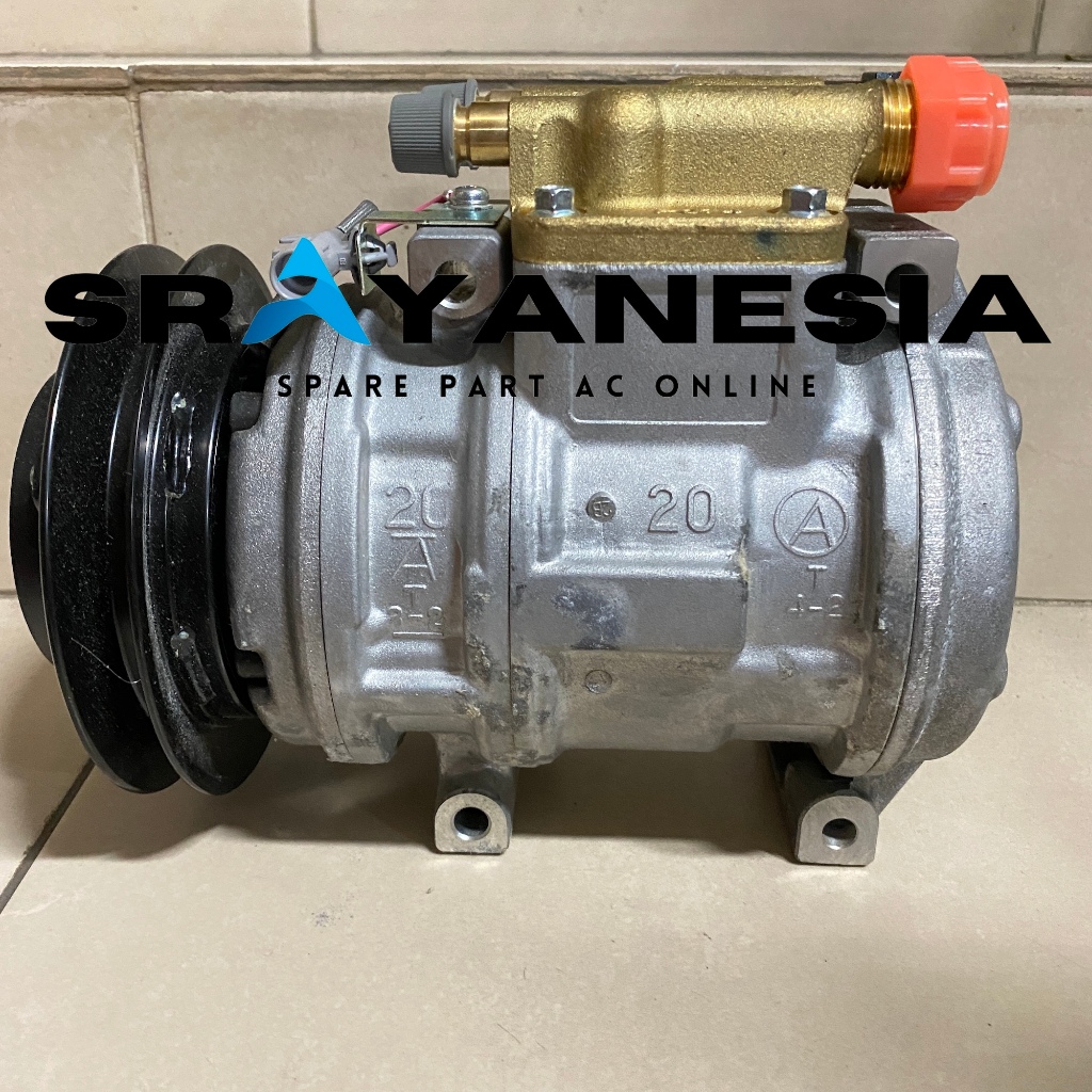 Kompresor Compressor AC Elf 10P20B, Bus 10PA20C Original Denso