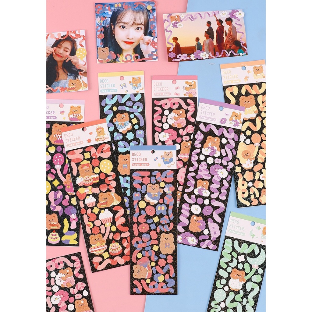 

[kstuffind] STICKER LASER BERUANG LUCU LUKIS STIKER FOTO DIY KARTU GAYA KERTAS KOREA PVC TAHAN AIR MURAH