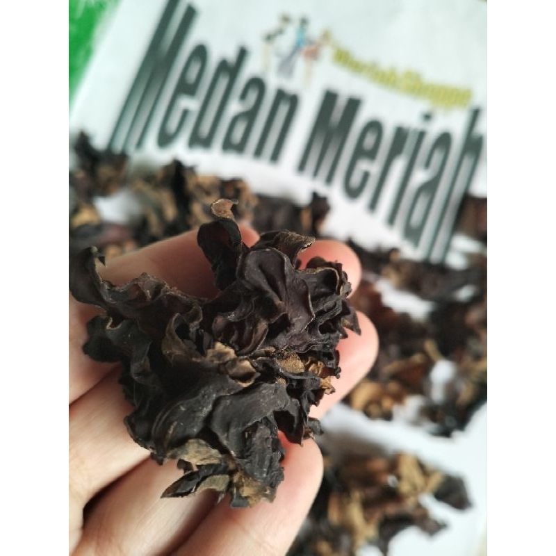 

jamur kuping hitam kering merek FYF brand fu yong fong Medan meriah meriahshoppe murah habis