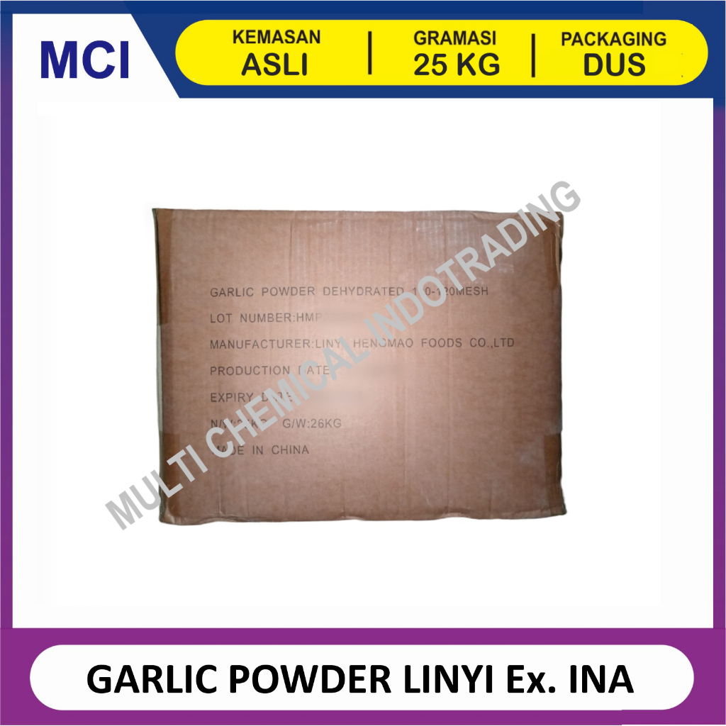 

GARLIC POWDER EXTRA BAWANG PUTIH BUBUK LINYI - 1 DUS 25 KG