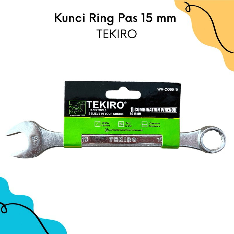 Tekiro Kunci Ring Pas 15mm | Kunci Ring Pas Tekiro 15mm | Kunci Ring Pas 15mm | Kunci Ring Pas Murah