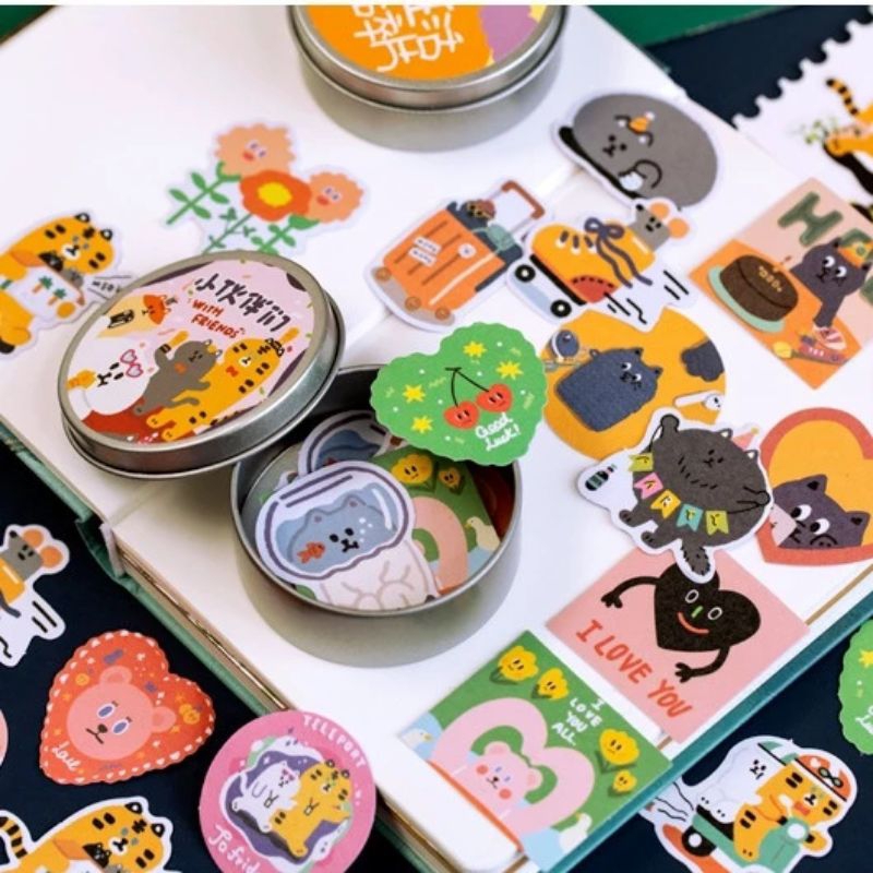 

Stiker Winzige 50 Lembar Sticker Aesthetic Journal Lucu Dekoratif