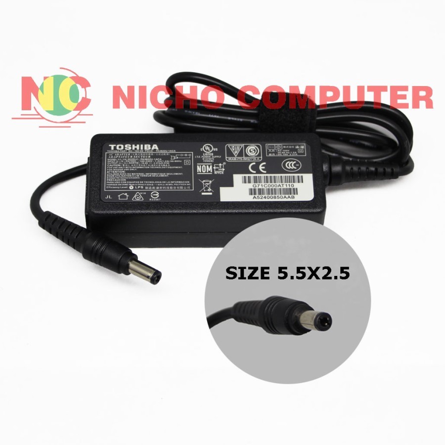 Adaptor TOSHIBA 19V 2,37A