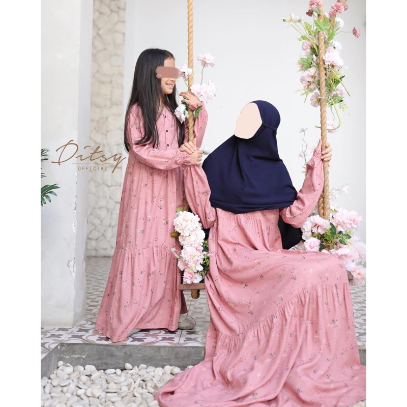 NEW Gamis Ibu Anak Disty Couple