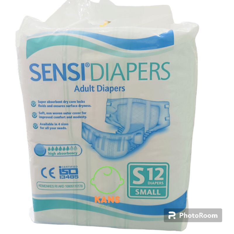 SENSI S12 POPOK DEWASA PEREKAT UNISEKS