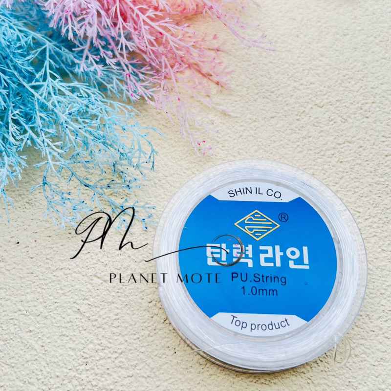 Tali Senar Elastis Premium Korea 0.5 - 1.0 Bahan Kerajinan Diy