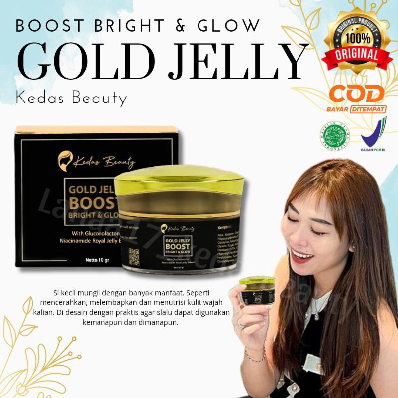 [BARU] GOLD JELLY KEDAS BEAUTY ORIGINAL ASLI / KRIM WAJAH