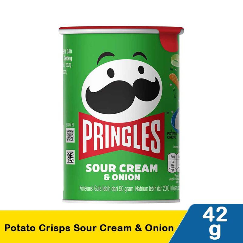 

Pringles Potato Crisps Sourcream & Onion 42G