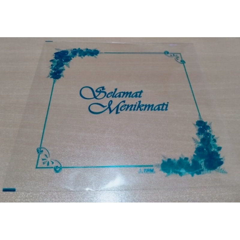 

50LEMBAR PLASTIK SELAMAT MENIKMATI 20X20CM