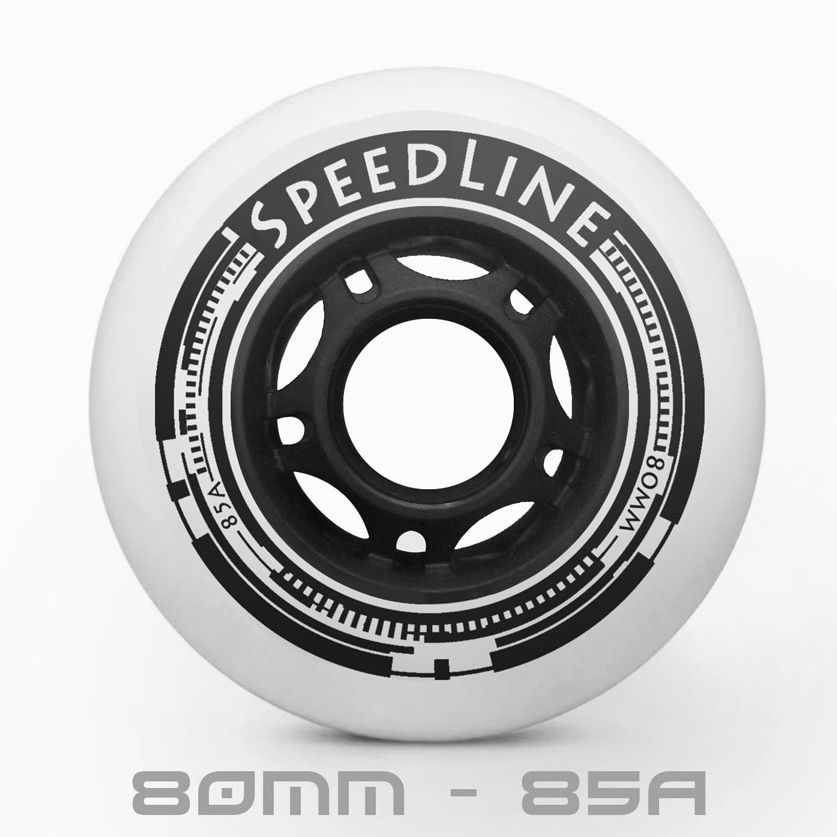 Terbaru wheels Inline skate Speedline Ban karet sepatu roda 80mm 85A