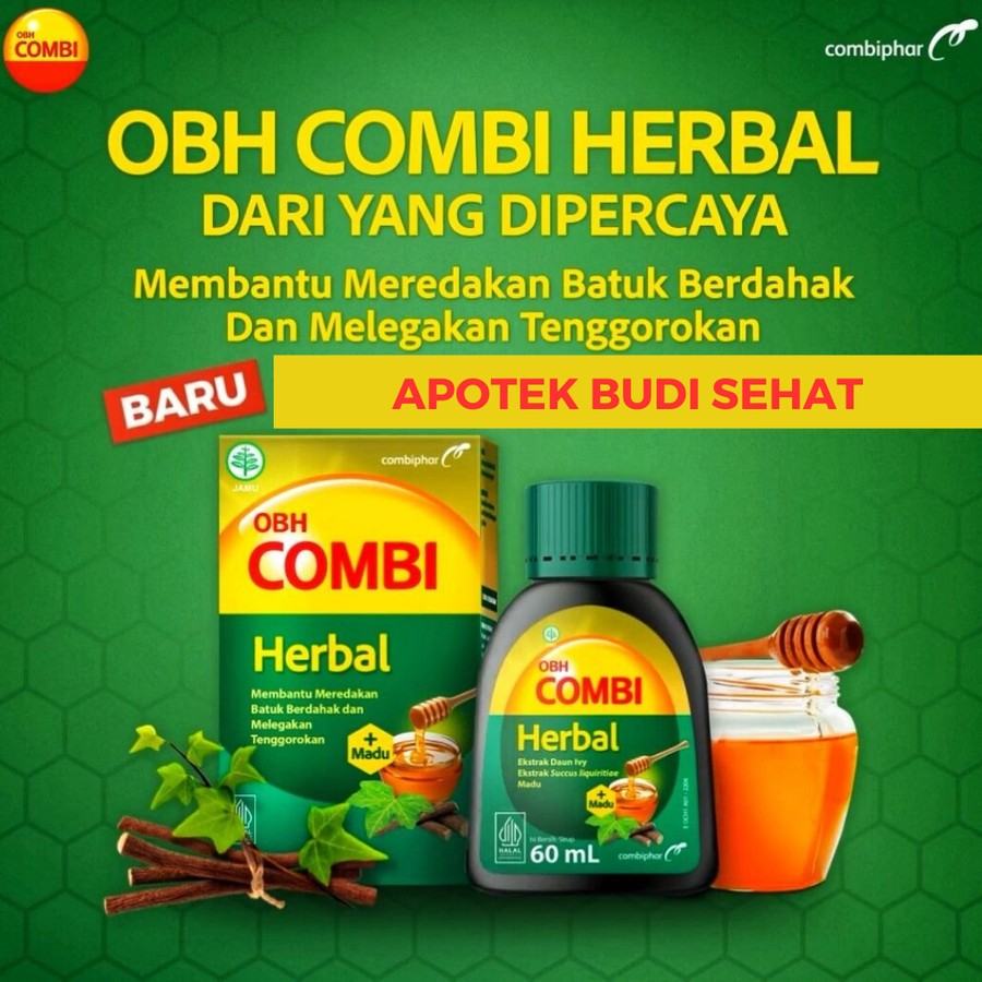 Banda Aceh OBH combi herbal obat batuk syrup sirup syr 60ml 60 ml / botol / Syrup Obat batuk kering 