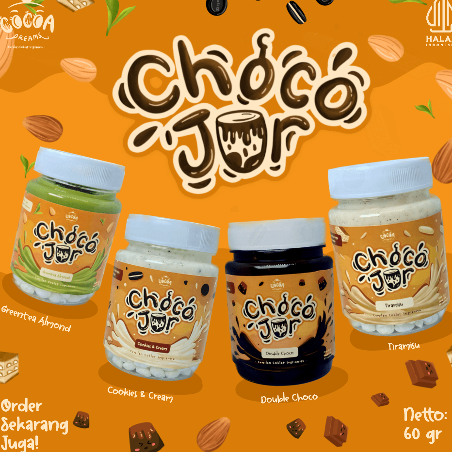 

➷➷✻✫ Choco Jar Crunchy by Cocoa Dreams - Cemilan Coklat Jar Murah