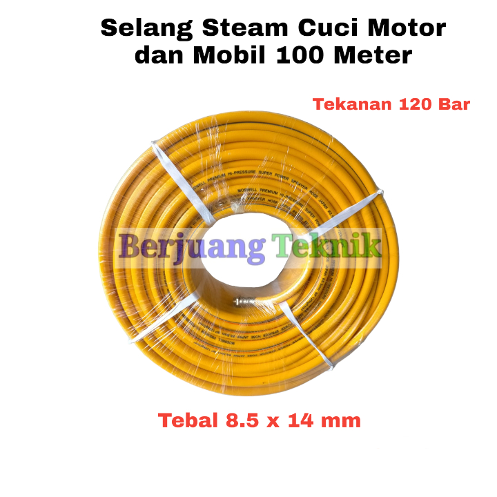 Selang steam Sprayer cuci motor dan mobil 100 meter