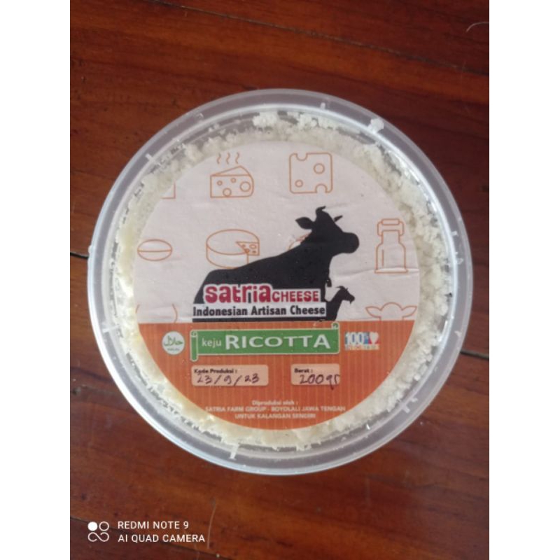 

Keju Artisan Richotta 200gr