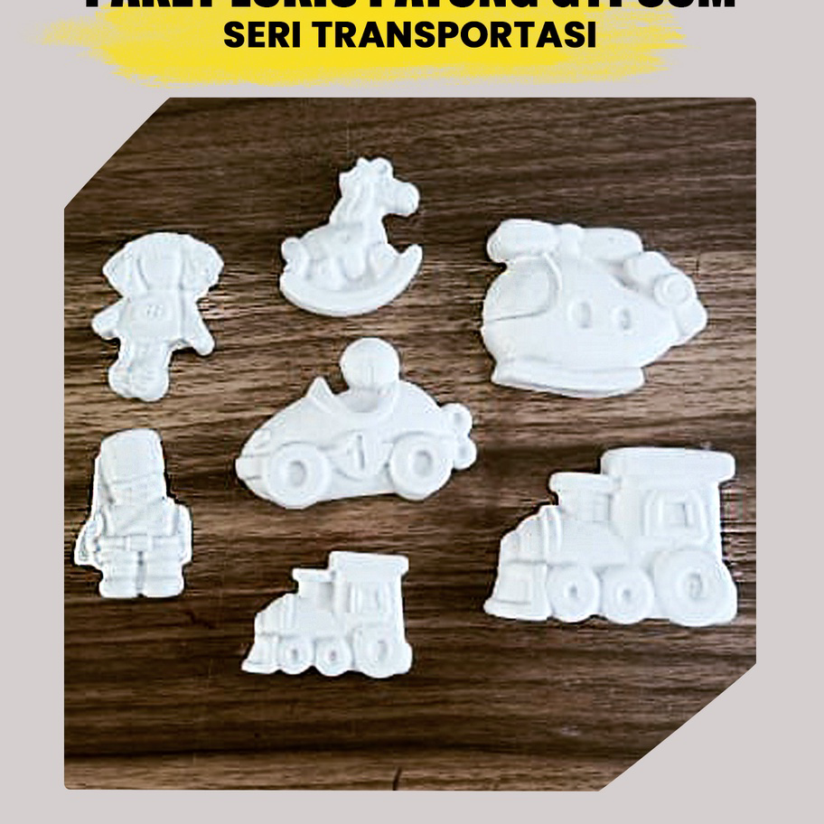 

➼➳✿✯ Paket Lukis Gypsum Set Melukis Anak Lengkap Mewarnai Patung Gypsum Painting