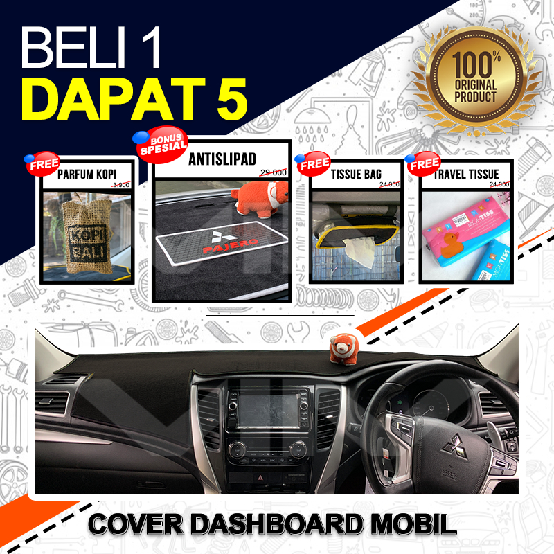 Cover Dashboard Mobil Mitsubishi New Pajero Sport Dakar 2016 - 2022 | Alas Karpet Dasbor Interior Mo