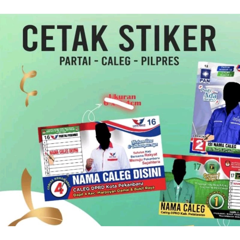 

sticker partai 15x20cm