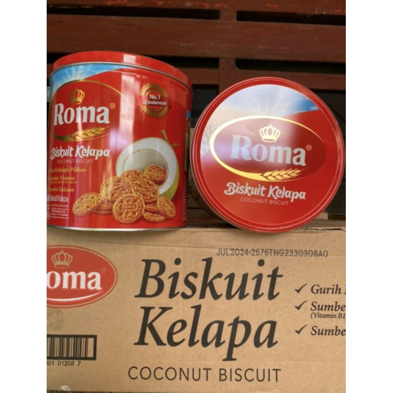 

biskuit Roma kelapa kaleng