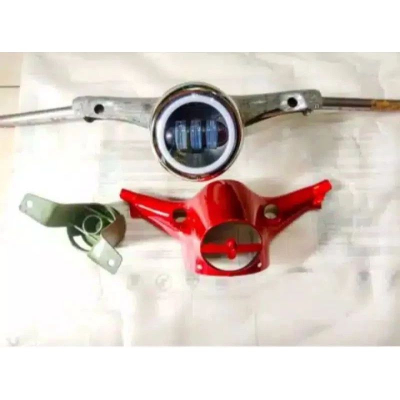kepala set honda c70 non speedometer - batok set c70 - batok bawah c70 - lampu depan c70 - headlamp