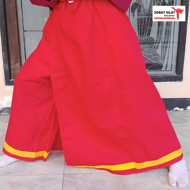 Seragam Silat Tapak Suci Set Rok/Jubah - Kain Velia || Sobat Silat Kang Qomar