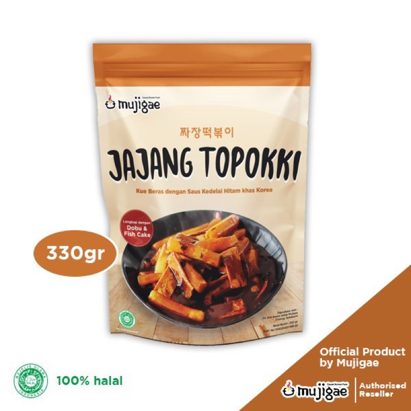

Mujigae by Wonhae Jajang Topokki 330 gr /Tteokbokki Instan / Tteobokki / Tokpoki / Topoki / Saus Kedelai Hitam / Makanan Korea Instan Halal