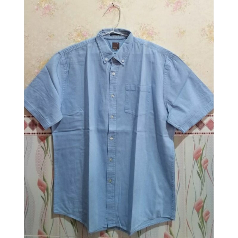 Kemeja Cowok / Kemeja Pria / Kemeja Tangan Pendek / Kemeja Wood