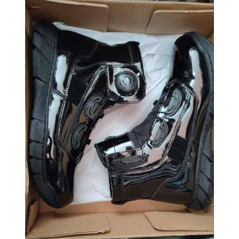 sepatu PDH tactical merk webest midtrax glossy