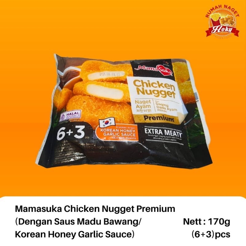 

Mamasuka Chicken Nugget Premium With Korean Honey Garlic Sauce