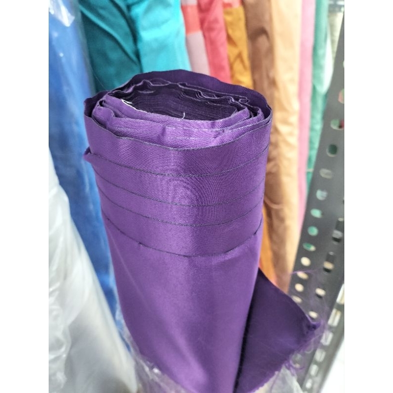 Bahan Kain Saten Bridal polos Permium/Saten Bridal