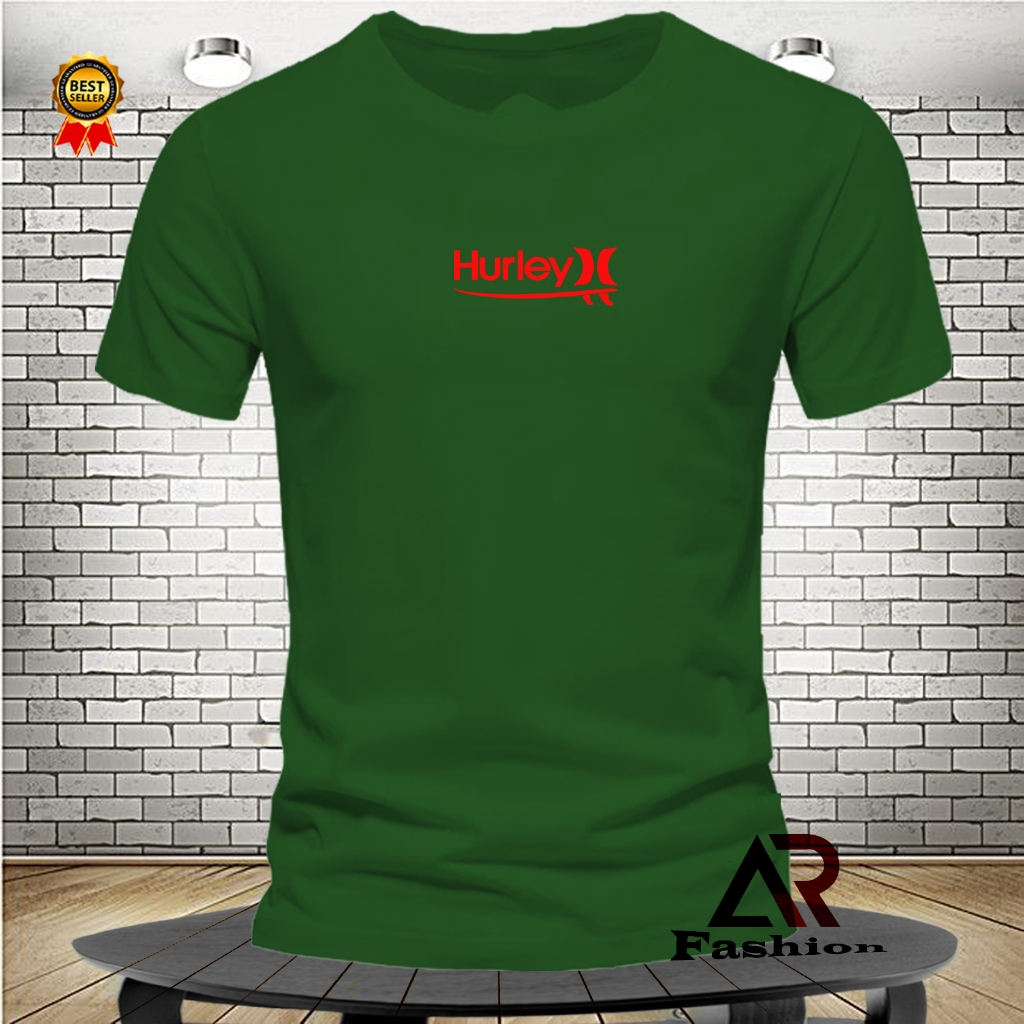 NEW ARIVAL T-SHIRT PRIA/WANITA HURLEY 01 TEXS MERAH /KAOS ORIGINAL QUALITY PREMIUM