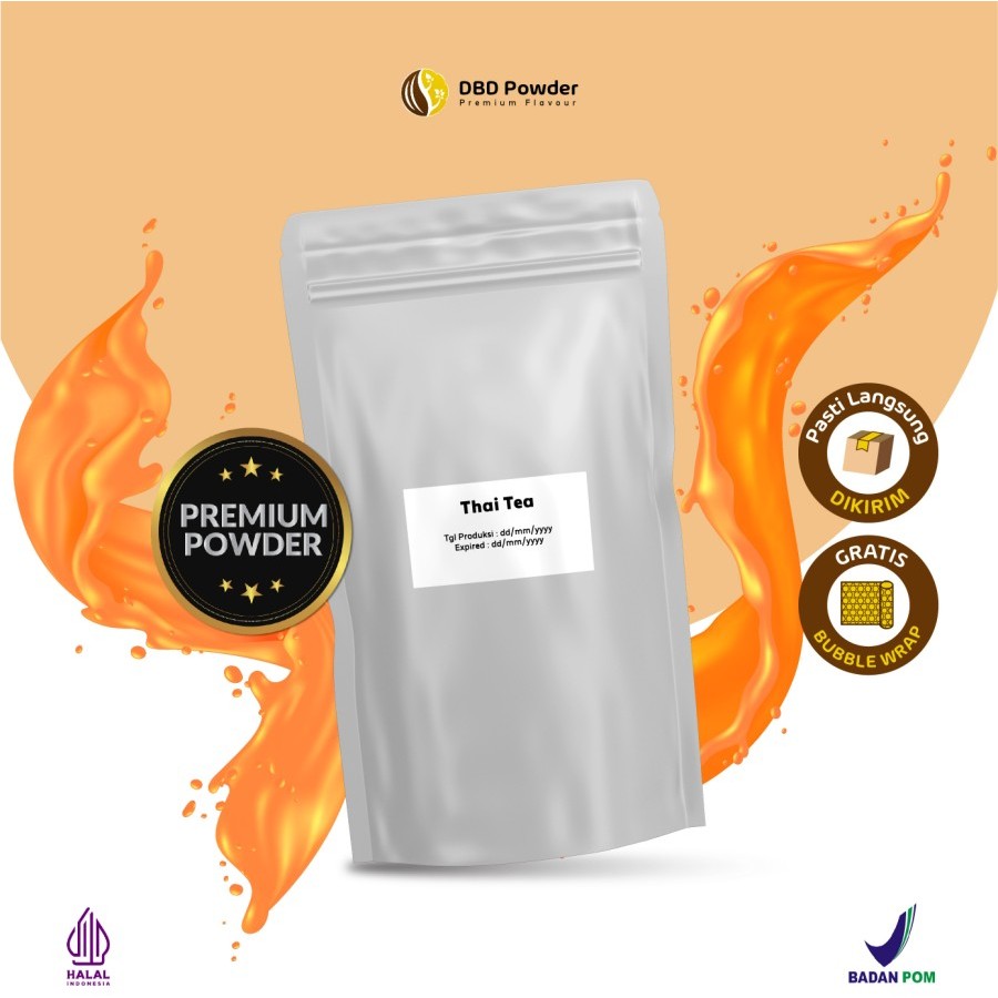 

Bubuk Minuman Thai Tea 500 gram - Powder Thai Tea 500 gram