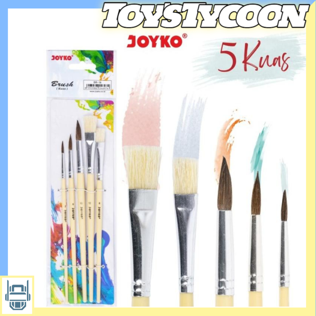 

Brush Kuas Joyko BR-16 Set 5 Cat Air Lukis Acrylic