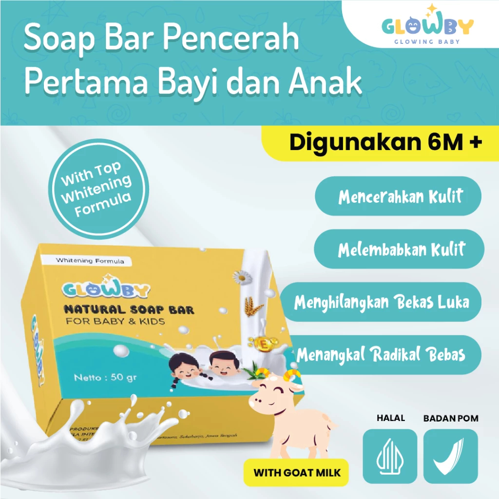 Glowby Sabun Pemutih dan Pencerah Kulit Bayi dan Anak