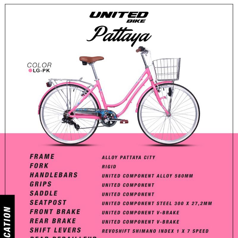 Sepeda Mini Keranjang 26 United Pattaya