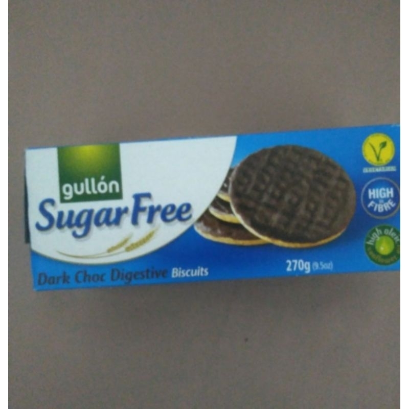 

Gullon Dark Chocolate 270g. Biscuit Coklat Tanpa Gula Original Asal Spanyol