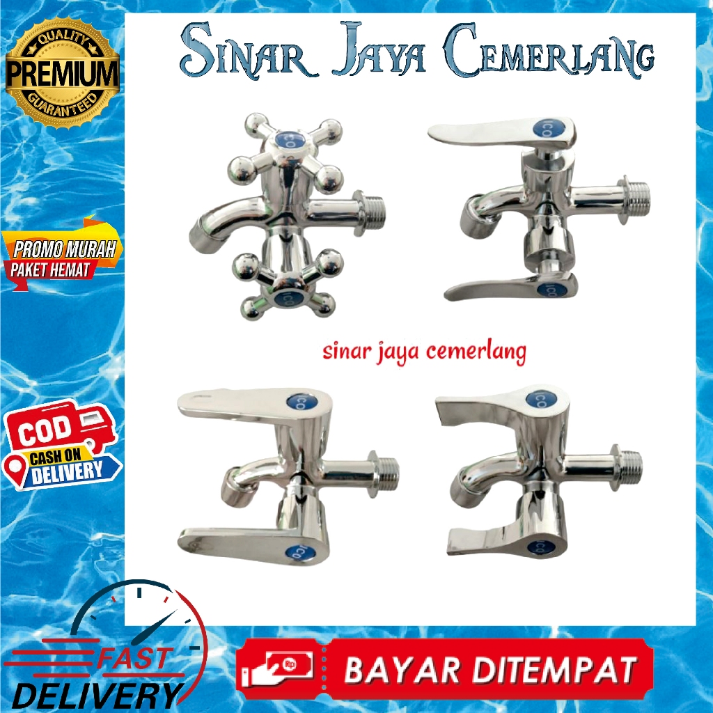 Kran Air Cabang - Kran Double Shower Kamar Mandi