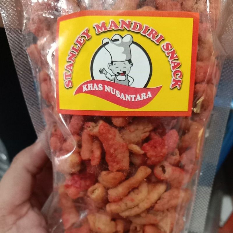 

kripik usus crispy pedas dan original