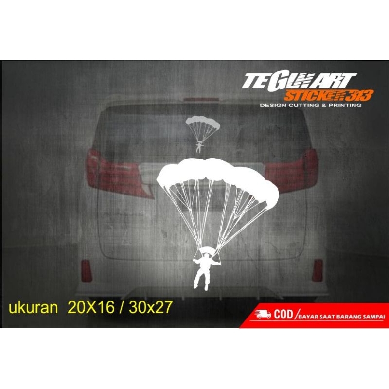 STICKER CUTTING TERJUN PAYUNG PARALAYANG