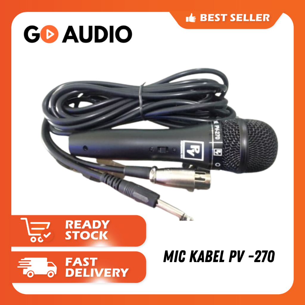 PV | Mic Kabel Karaoke PV-270 Original | Microphone High Quality