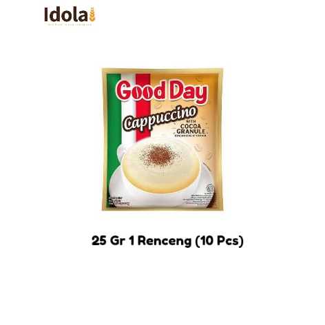 

Kopi Good Day Cappuccino + Cocoa Granule 25 gram Renceng