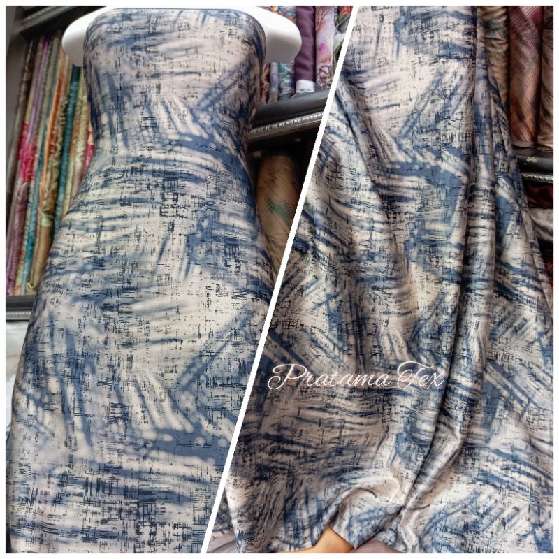 Kain ARM Silk Motif Abstrak. Kain Sutera Silk Motif Abstrak Terbaru ( Per 50 Cm)