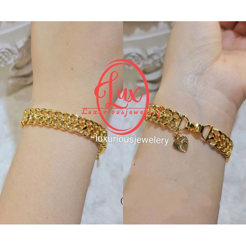 Gelang tangan rantai lipan(double sisik)