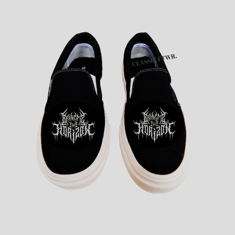 SEPATU SLIP ON MUSIC BRING ME THE HORIZON PREMIUM QUALITY nobrand