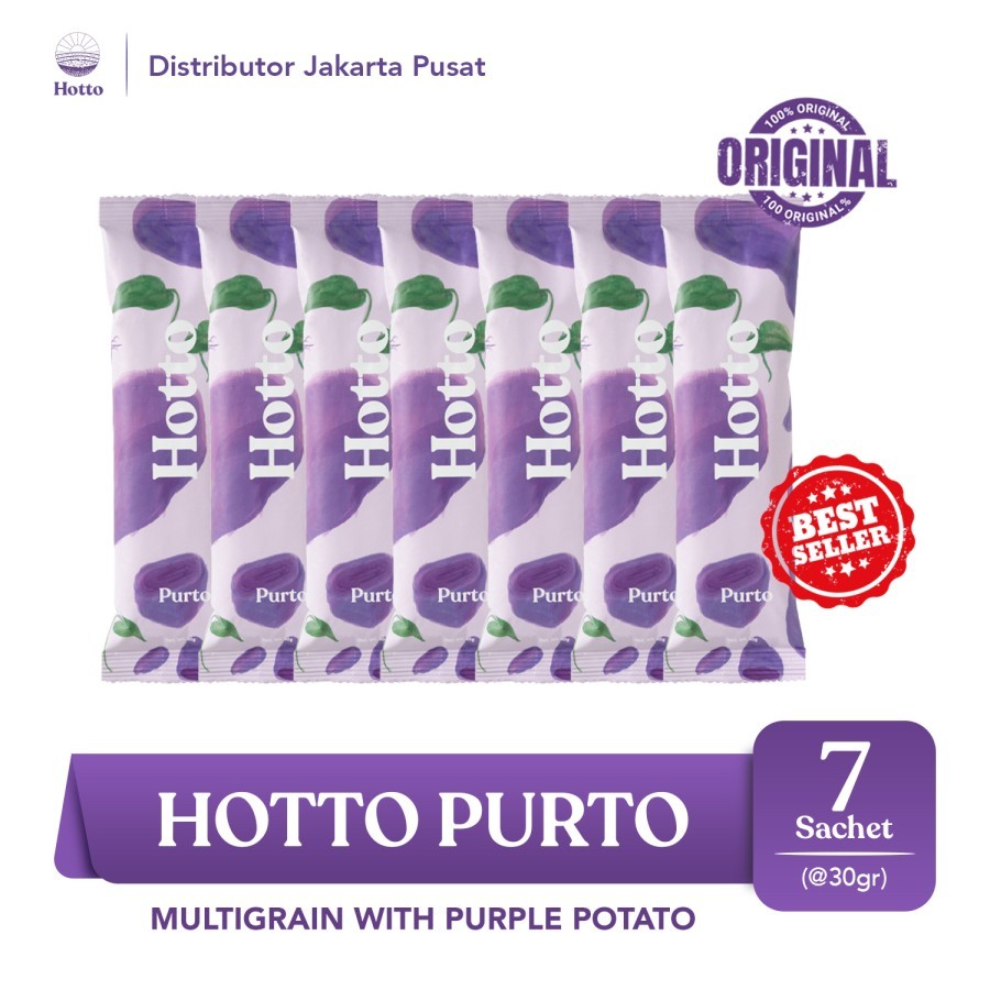 

Hotto Purto Superfood Multigrain dengan Ubi Ungu - 7 Sachet